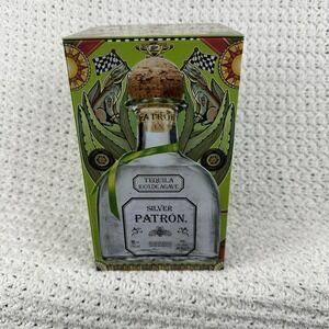 Patrón Silver Limited Edition Mexican Heritage Tin Box Empty 2023 X Checo Perez